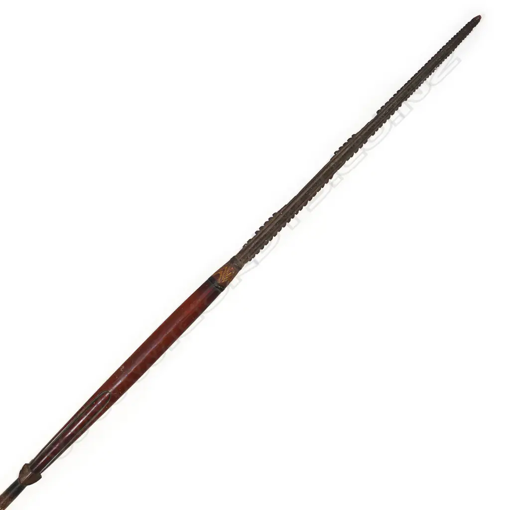 A quality vintage old Solomon Island long spear, Image 1++